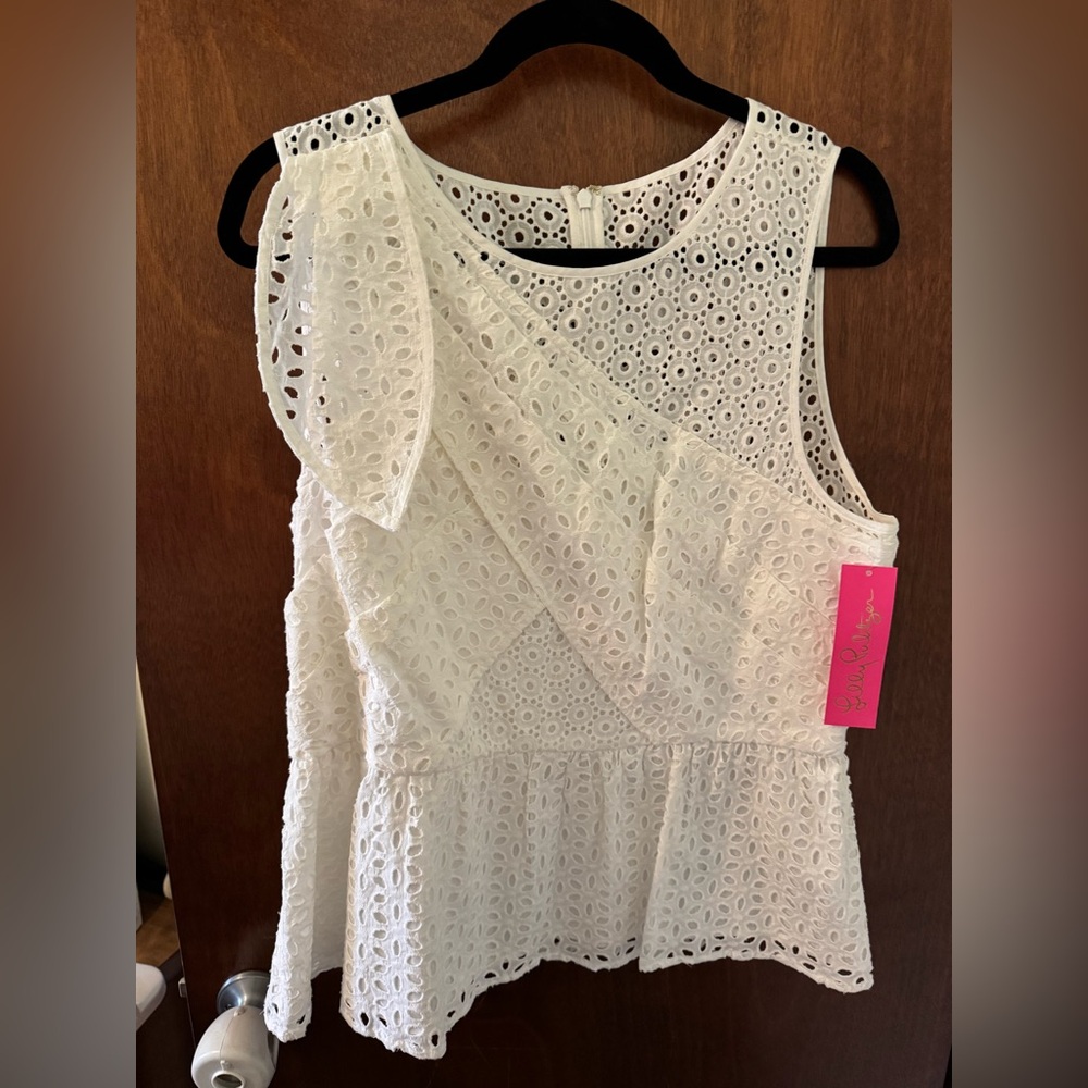 Diara eyelet top lilly pulitzer
